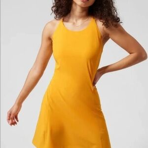 Athleta Infinity Yellow Sleeveless Dress